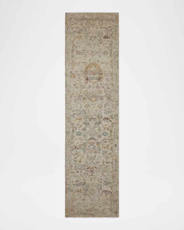 Prescott Hand-Knotted Runner, 3' x 10'